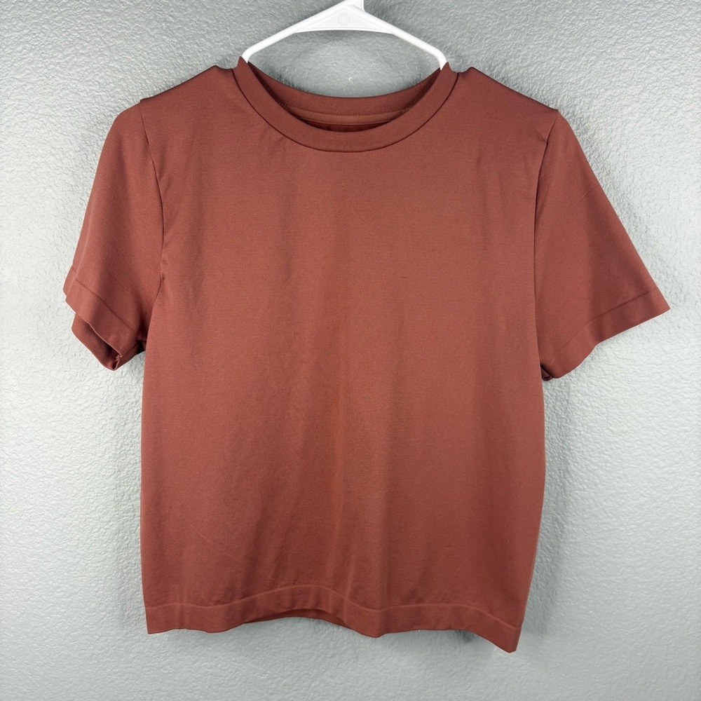 Rust/Brick Red Crewneck Top - A New Day